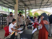 Gerai Vaksin Presisi Polres Inhu Berlakukan Door Prize dan Surprize Bagi Penerima Vaksin